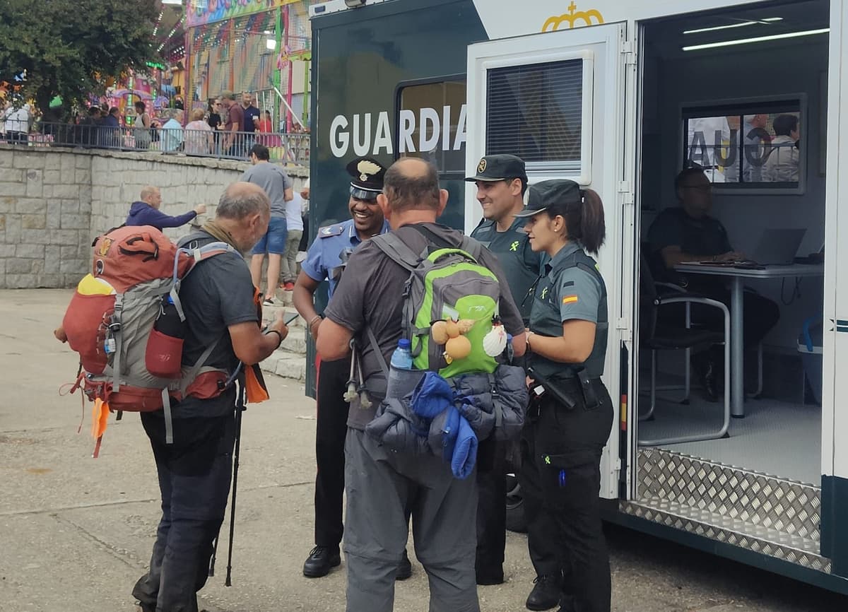 La Oficina Móvil de Atención al Peregrino. Guardia Civil
