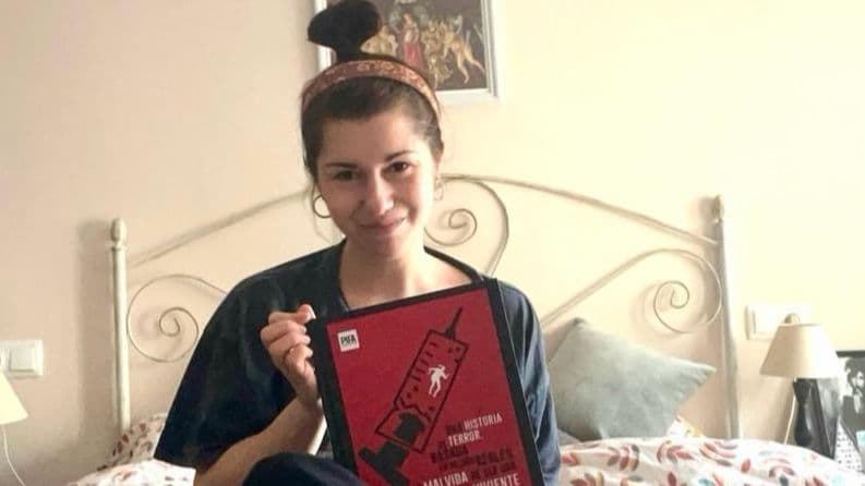 Sara Fernández, afectada por la vacuna de AstraZeneca