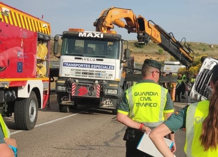 (1) Trágico accidente en Zamora: fallece el conductor de un camión en un accidente de tráfico